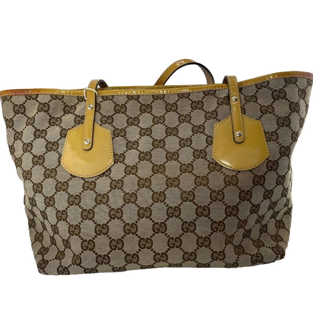Gucci Canvas Sherry Line Tote Bag w COA - Picture 3 of 6